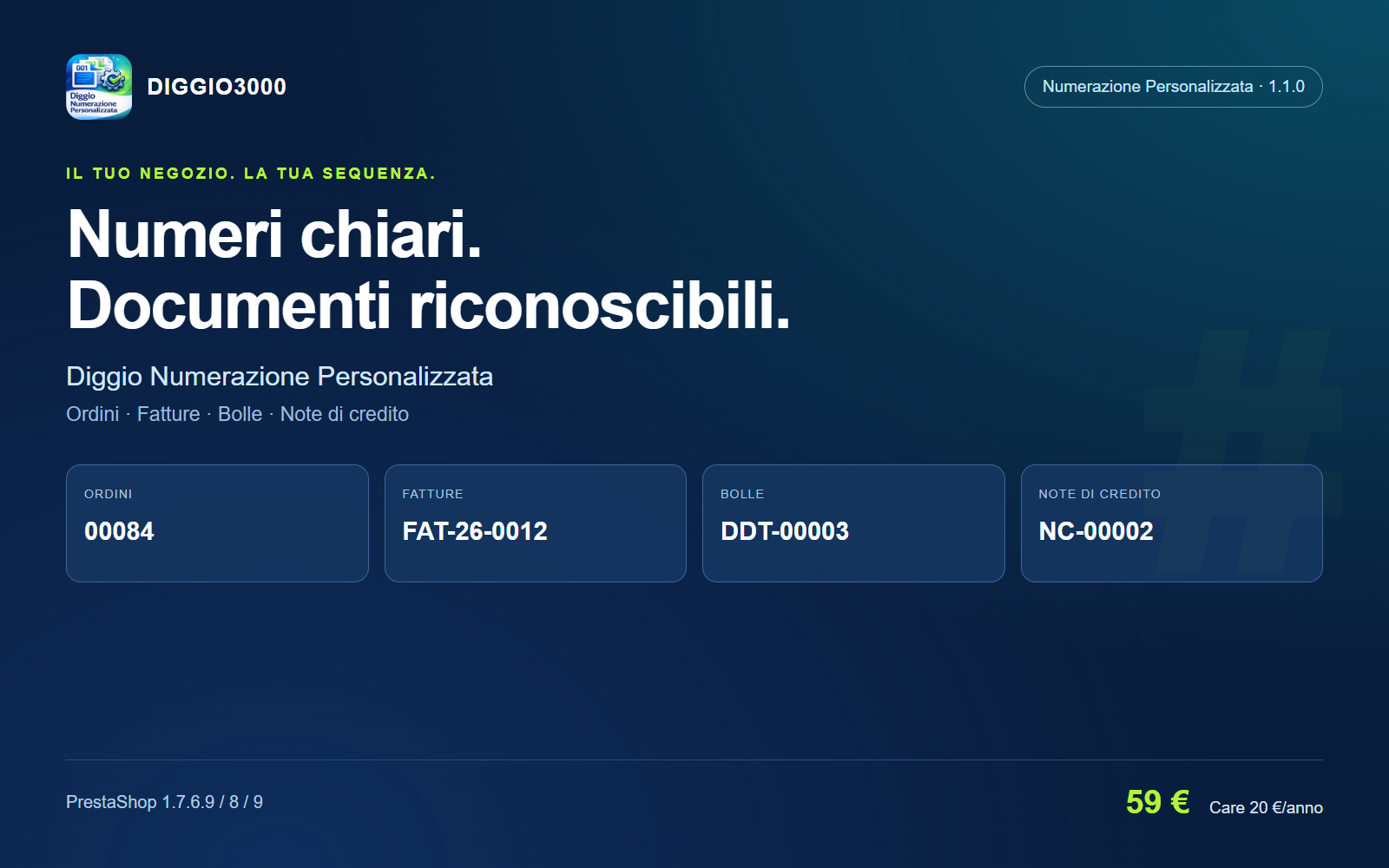 I tuoi documenti. La tua sequenza.