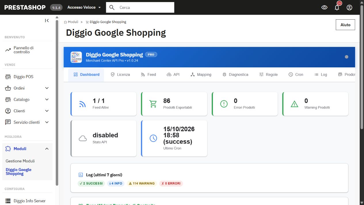 Diggio Google Shopping