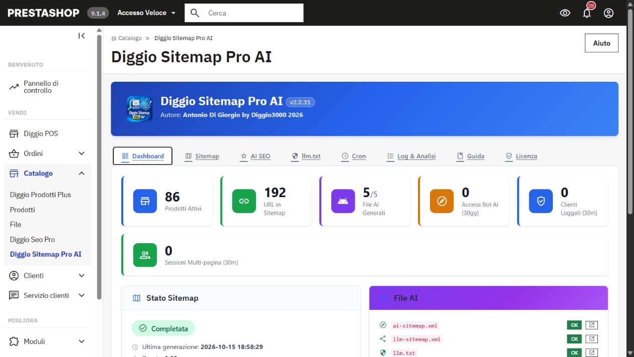 Diggio Sitemap Pro AI